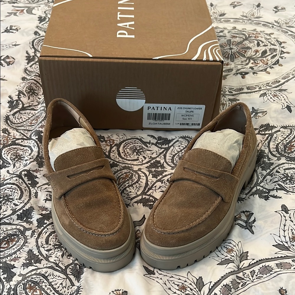 Patina from Portland leather Zoe chunky loafer 8.5
